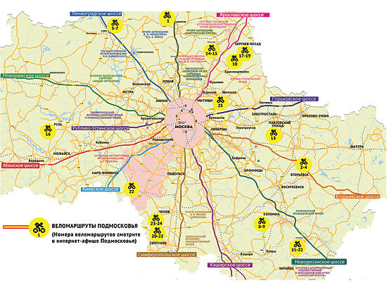 В Подмосковье заработала интерактивная карта с почти сотней маршрутов для миллионов велотуристов