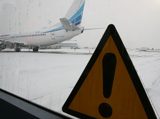 Снегопад не повлиял на работу воздушного порта