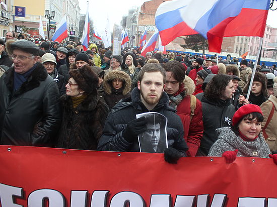 Митинг-шествие памяти Бориса Немцова прошел в Нижнем Новгороде