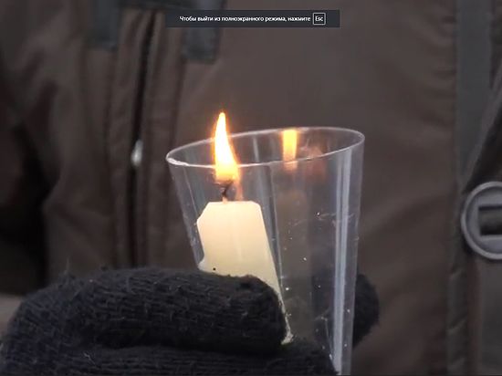 Митинг памяти о погибших в авиакатастрофе над Черным морем прошел в Дзержинске