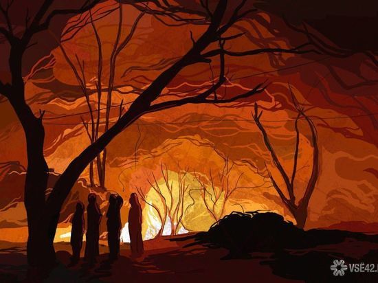 Пожарные в Анжеро-Судженске спасли женщину из горящего дома 