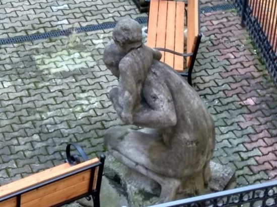 «Передайте их в музей»: во дворе калининградского университета обнаружили скульптуры