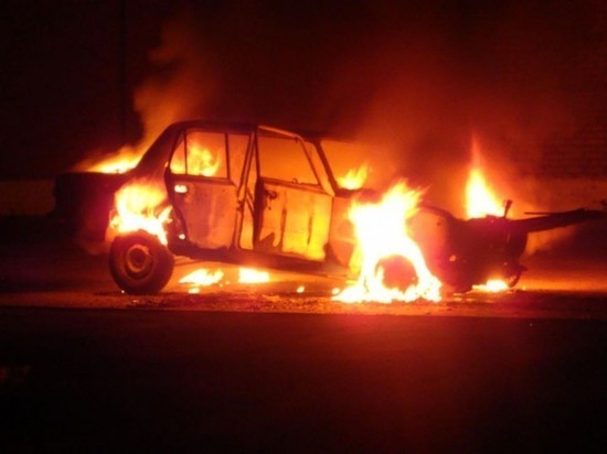 Ночью в Архангельске опять горел автомобиль