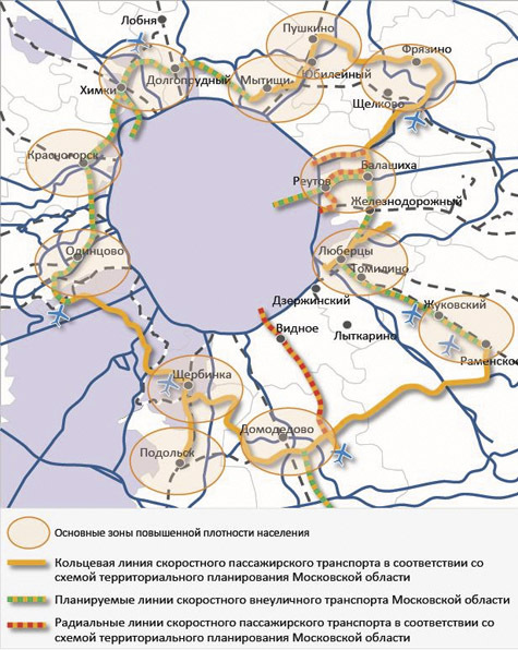 Карта легкого метро подмосковья 2025