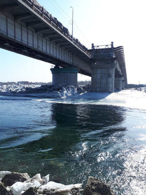 Строительство моста в кызыле