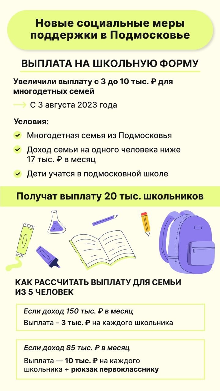 Некоторым первоклассникам Серпухова подарят рюкзаки - МК Серпухов